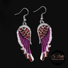 Si Belle Collections - Pink Angel Wings Earrings