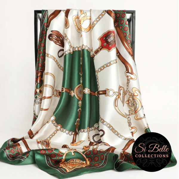 Si Belle Collections - Bridled in Green Scarf