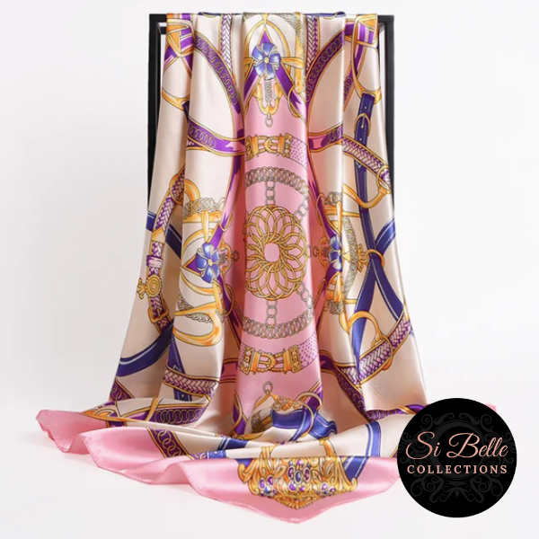 Si Belle Collections - Bridled in Pink Scarf