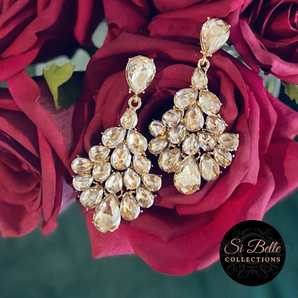 Si Belle Collections - Higher Love Collection - Champagne Dreams Earrings