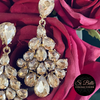 Si Belle Collections - Higher Love Collection - Champagne Dreams Earrings close up detailing
