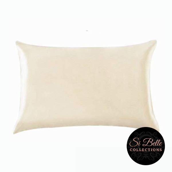 Si Belle Collections - Cream Satin Pillowcase