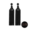 Si Belle Collections - Black Dangle Pop Earrings