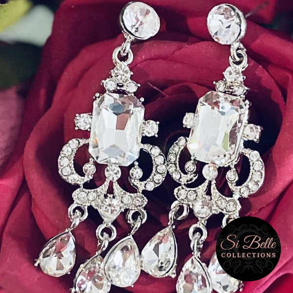Si Belle Collections - Higher Love Collection - Diamonds Girl Earrings close up