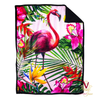 Victoria Jane - Fabulous Flamingo Sherpa Blanket open flat