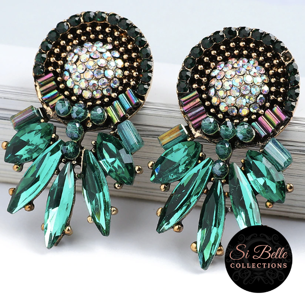 Si Belle Collections - Green Festival Fun Earrings