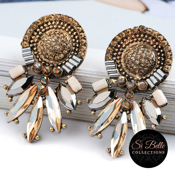 Si Belle Collections - Grey Festival Fun Earrings
