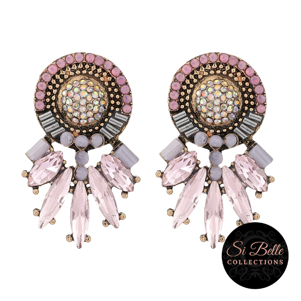 Si Belle Collections - Pink Festival Fun Earrings