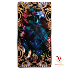 Victoria Jane - rose bird high quality polyester microfibre Towel bright vibrant Forest Fantasy Collection back