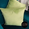 Si Belle Collections - Granny Smith Green Accent Cushion top view