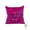 Victoria Jane - King Parrot Velvet Cushion beautiful bright bold floral jungle crown back leopard print