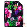 Victoria Jane - King Parrot Sherpa Blanket open flat