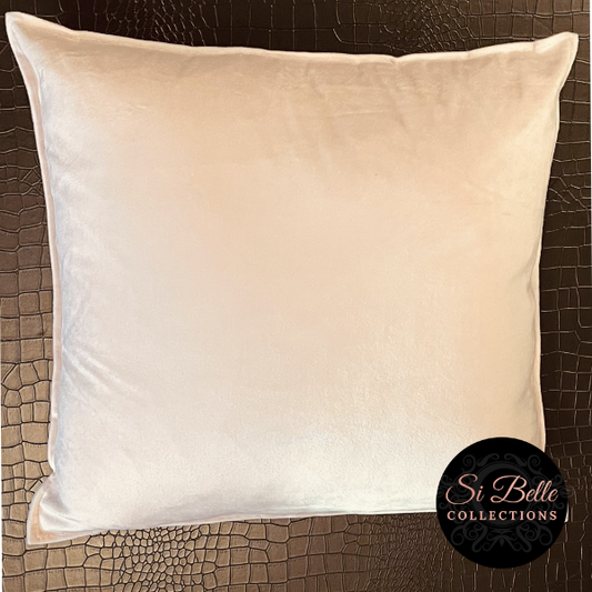 Si Belle Collections - Soft Mushroom Pink Accent Cushion