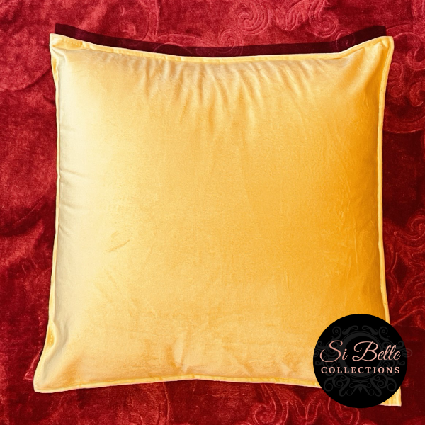 Si Belle Collections - Mustard Gold Accent Cushion