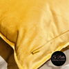 Si Belle Collections - Mustard Gold Accent Cushion close up zip