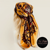 Si Belle Collections - Mustard You Be So Blue Scarf in hair