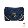 Victoria Jane - Quilted Cross Body Bag - Ink front view