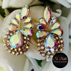 Si Belle Collections - Eliza Loves Champagne Earrings on rose