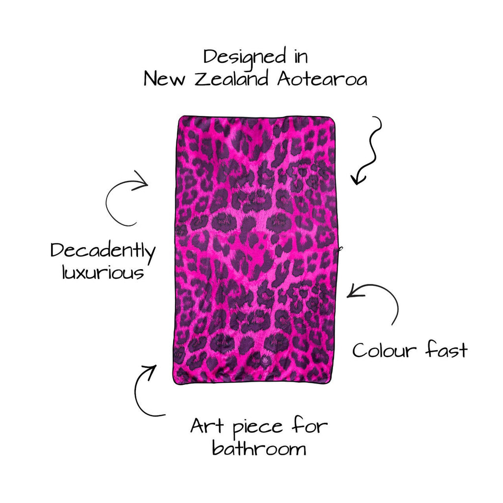 Victoria Jane - King Parrot Spa Art Towel bright colourful forest jungle beautiful facts absorbent sand adverse leopard