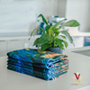 Victoria Jane - Forest Jewel high quality polyester microfibre Towel Forest Fantasy Collection, absorbent and anti-bacterial with beautiful green plant