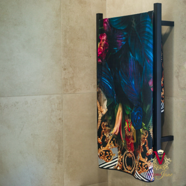 Victoria Jane - Forest Jewel high quality polyester microfibre Towel Forest Fantasy Collection, absorbent and anti-bacterial on towel rack lifestyle
