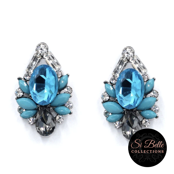Si Belle Collections - Turquoise Charlotte Earrings