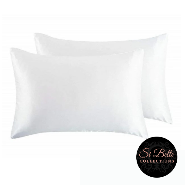 Si Belle Collections - White Satin Pillowcase
