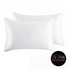Si Belle Collections - White Satin Pillowcase