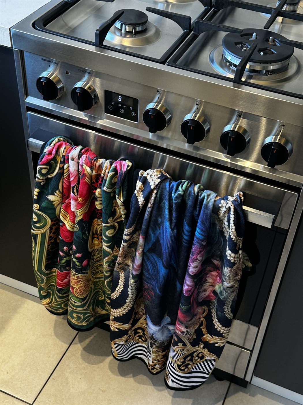 Stack of folded luxe styling cloths